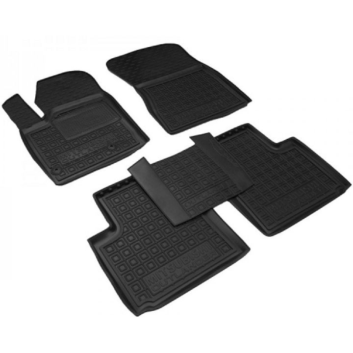 Коврики в салон для Mitsubishi Outlander 4 '23-, резиновые (AVTO-Gumm)