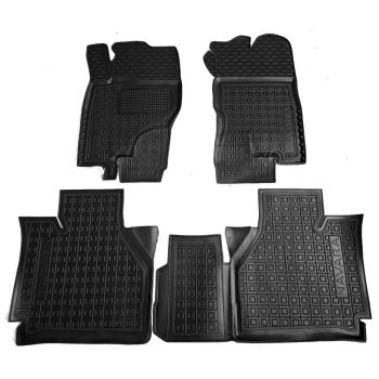 Килимки в салон для Nissan Navara D40 '05-14, гумові (AVTO-Gumm)