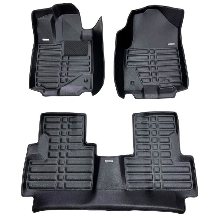Коврики в салон для Dodge Durango '10-, из экокожи черные (Skopa)