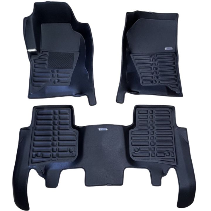 Килимки в салон для Land Rover Discovery 3 / 4 '04-16, екошкіра чорні (Skopa)
