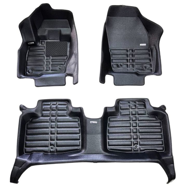 Килимки в салон для Lincoln MKZ '12-19, з екошкіри чорні (Skopa)