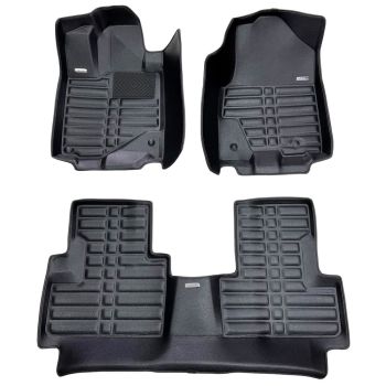 Килимки в салон для Toyota RAV4 2006 - 2012, з екошкіри чорні (Skopa)