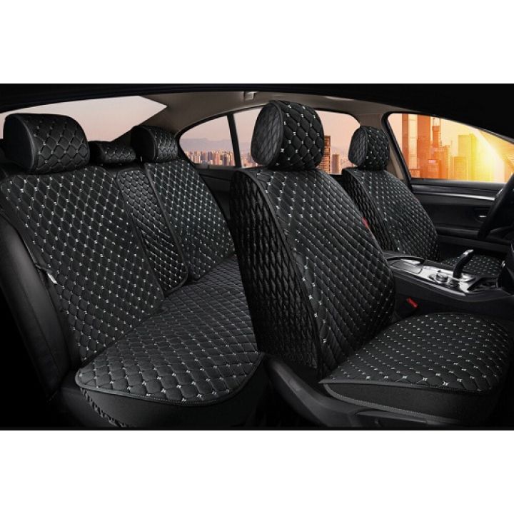 Универсальные чехлы на сиденья Sultan plus, черный / серый (CarFashion)