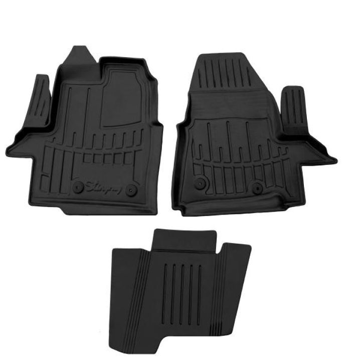 Коврики в салон 3D для Ford Custom '13-23, полиуретан ТЭП (Stingray)